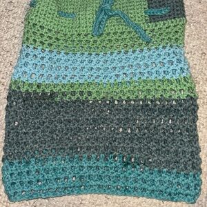 Handmade Crochet Multicolor skirt coverup